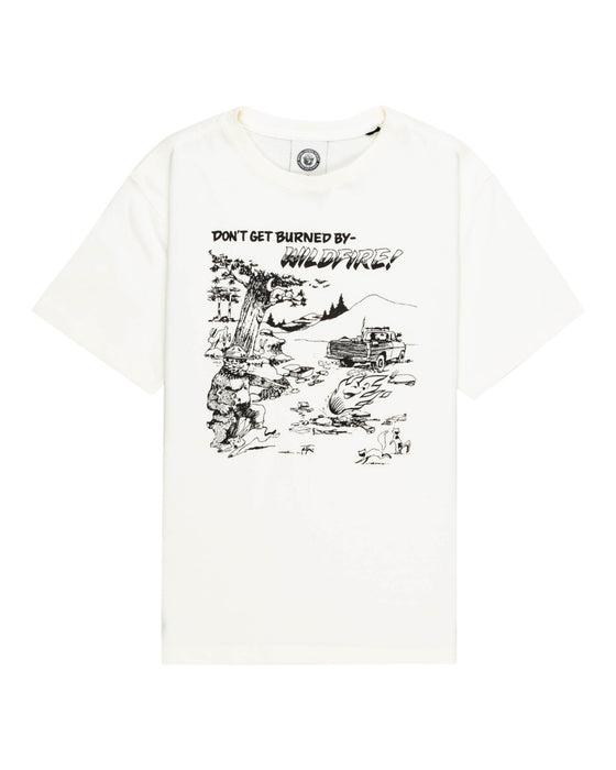 【OUTLET】ELEMENT YOUTH（キッズサイズ） 【SMOKEY BEAR】 SBXE DONT GET BURNED SS Ｔシャツ WBS0 (10~16) 【2023年春夏モデル】