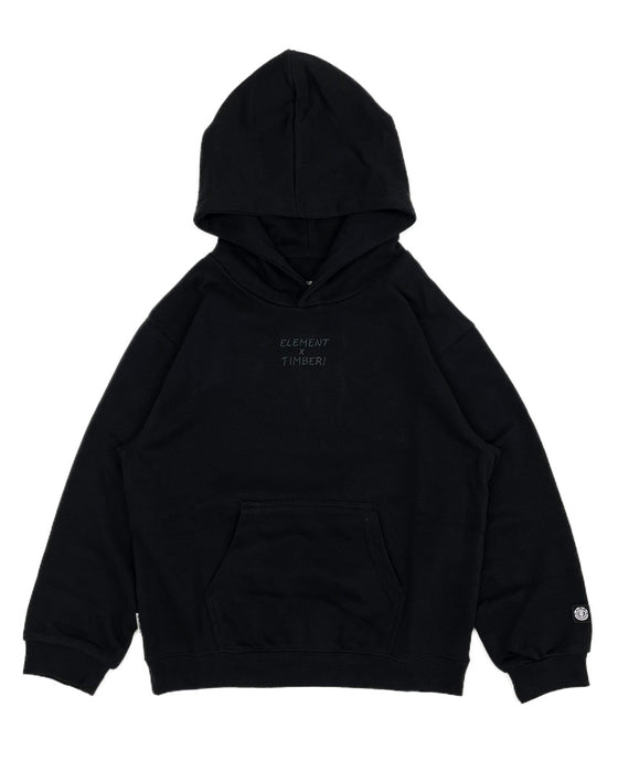 【OUTLET】ELEMENT YOUTH（キッズサイズ） 【TIMBER!】 TIMBER CAPTURE HOOD YOUTH パーカー FBK (130cm~160cm) 【2023年秋冬モデル】