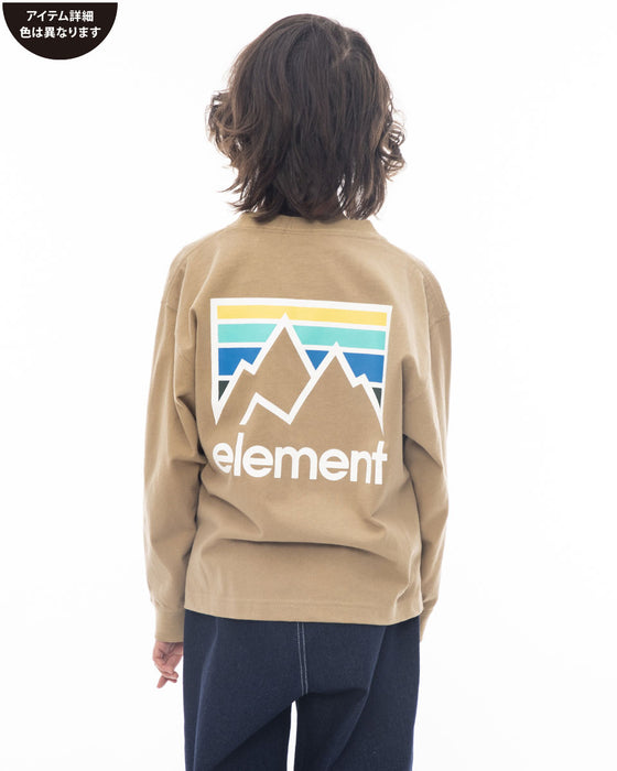 【OUTLET】ELEMENT YOUTH（キッズサイズ） JOINT LS YOUTH ロンＴ WHT (130cm~160cm) 【2023年秋冬モデル】