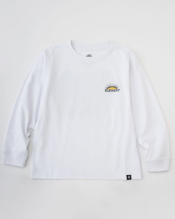 【OUTLET】ELEMENT YOUTH（キッズサイズ） 【TIMBER!】 TIMBER PHOENIX LS YOUTH ロンＴ WHT (130cm~160cm) 【2023年秋冬モデル】