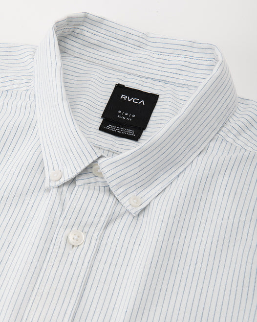 【OUTLET】【オンライン限定】RVCA メンズ THATLL DO MICRO STRIPE SS ショートスリーブシャツ【2023年夏モデル】