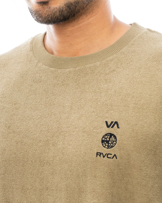 【OUTLET】RVCA メンズ ALLTIME TERRY CLOTH TEE Ｔシャツ【2023年夏モデル】