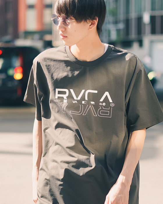 【OUTLET】RVCA メンズ 【SURF TEE】 DOUBLE RVCA SPLIT SS ラッシュガード【2023年夏モデル】