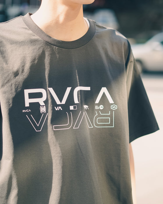 【OUTLET】RVCA メンズ 【SURF TEE】 DOUBLE RVCA SPLIT SS ラッシュガード【2023年夏モデル】