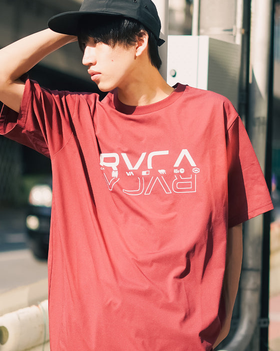 【OUTLET】RVCA メンズ 【SURF TEE】 DOUBLE RVCA SPLIT SS ラッシュガード【2023年夏モデル】