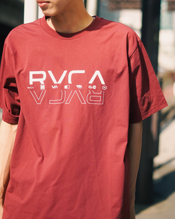 【OUTLET】RVCA メンズ 【SURF TEE】 DOUBLE RVCA SPLIT SS ラッシュガード【2023年夏モデル】