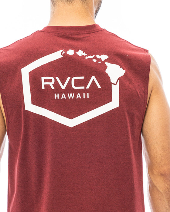 【OUTLET】RVCA メンズ 【SURF TEE】 HAWAII SURF TANK ラッシュガード【2023年夏モデル】