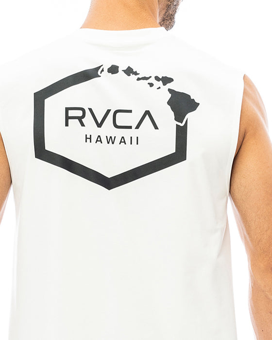 【OUTLET】RVCA メンズ 【SURF TEE】 HAWAII SURF TANK ラッシュガード【2023年夏モデル】