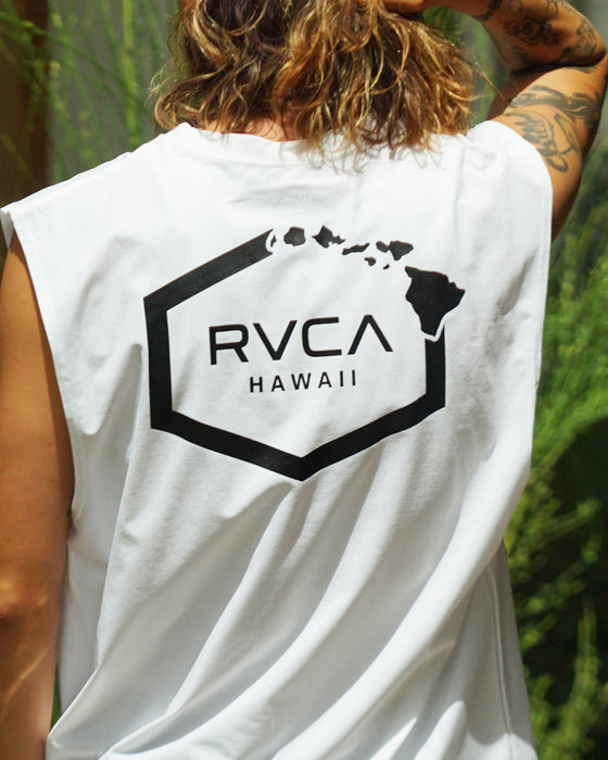 【OUTLET】RVCA メンズ 【SURF TEE】 HAWAII SURF TANK ラッシュガード【2023年夏モデル】