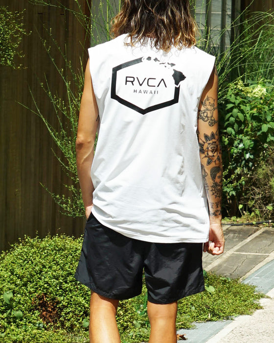 【OUTLET】RVCA メンズ 【SURF TEE】 HAWAII SURF TANK ラッシュガード【2023年夏モデル】