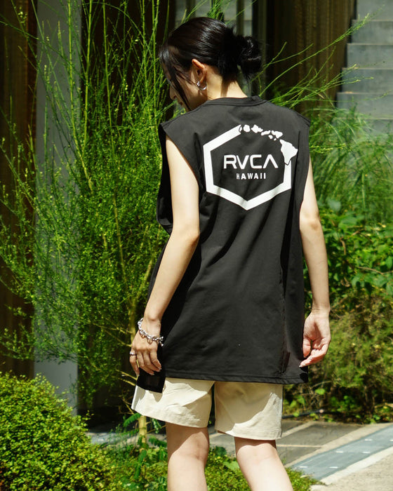 【OUTLET】RVCA メンズ 【SURF TEE】 HAWAII SURF TANK ラッシュガード【2023年夏モデル】