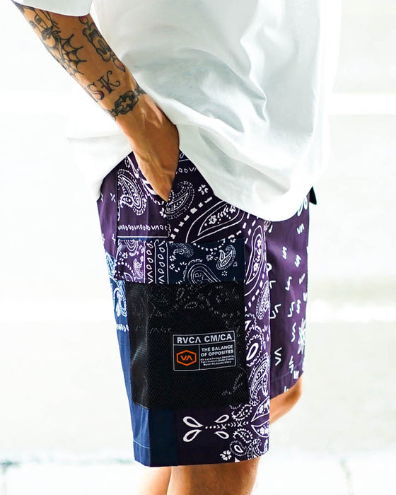 【OUTLET】RVCA メンズ BANDANA UT SHORTS ウォークパンツ/ショートパンツ【2023年夏モデル】