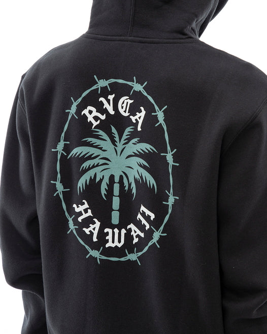 【OUTLET】RVCA メンズ 【HAWAII】 BARBED PALM HOODIE パーカー【2023年秋冬モデル】