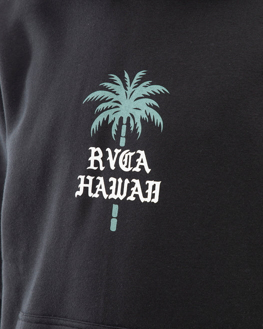 【OUTLET】RVCA メンズ 【HAWAII】 BARBED PALM HOODIE パーカー【2023年秋冬モデル】