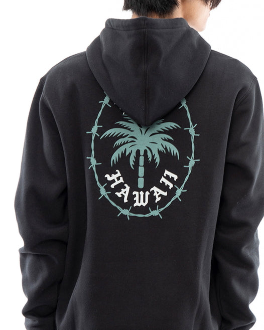 【OUTLET】RVCA メンズ 【HAWAII】 BARBED PALM HOODIE パーカー【2023年秋冬モデル】