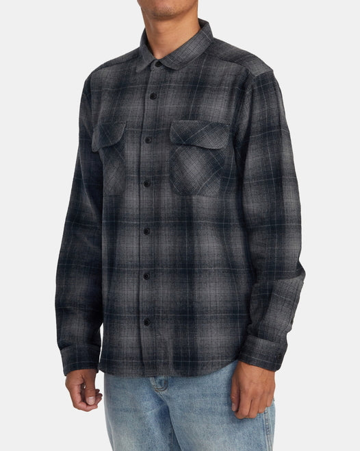 【OUTLET】RVCA メンズ 【RECESSION COLLECTION】 DAYSHIFT FLANNEL LS  ロングスリーブシャツ【2023年秋冬モデル】