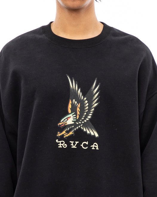 【OUTLET】RVCA メンズ EAGLE CR トレーナー【2023年秋冬モデル】