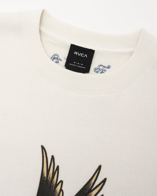 【OUTLET】RVCA メンズ EAGLE CR トレーナー【2023年秋冬モデル】