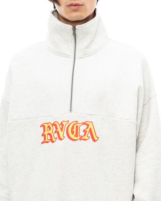 【OUTLET】RVCA メンズ SCRIPT ZIP トレーナー【2023年秋冬モデル】