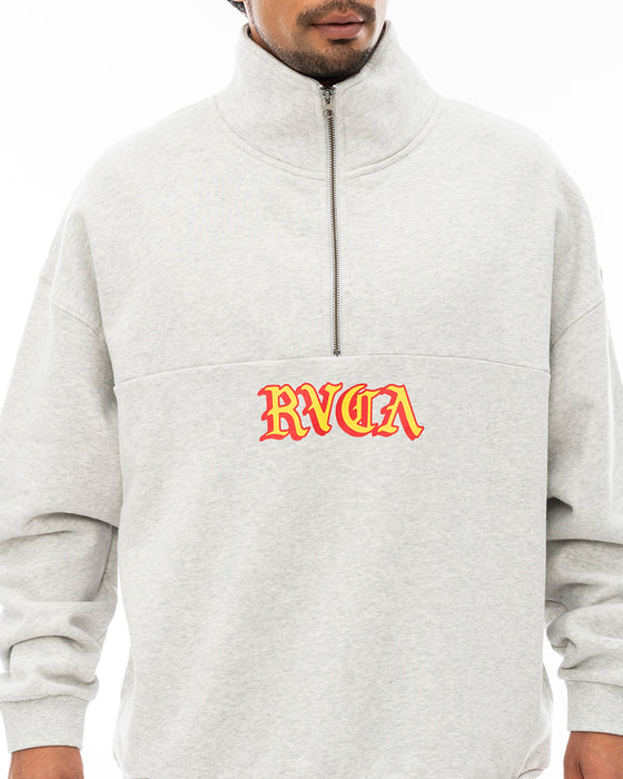 【OUTLET】RVCA メンズ SCRIPT ZIP トレーナー【2023年秋冬モデル】