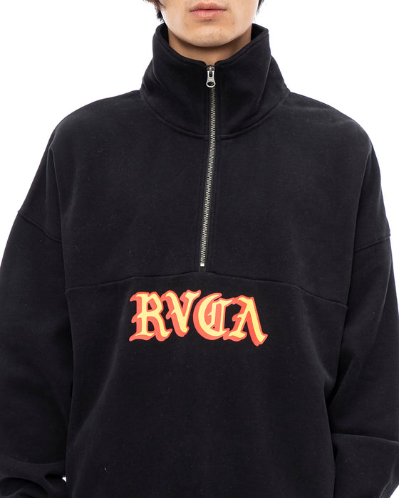 【OUTLET】RVCA メンズ SCRIPT ZIP トレーナー【2023年秋冬モデル】