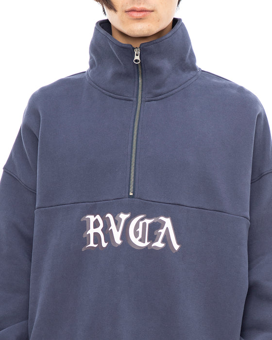 【OUTLET】RVCA メンズ SCRIPT ZIP トレーナー【2023年秋冬モデル】