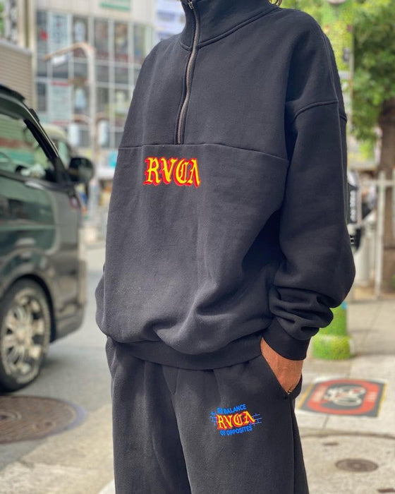 【OUTLET】RVCA メンズ SCRIPT ZIP トレーナー【2023年秋冬モデル】