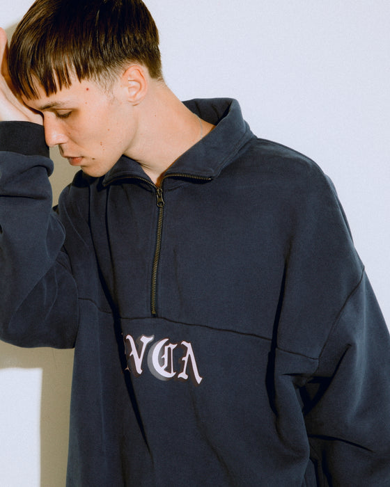 【OUTLET】RVCA メンズ SCRIPT ZIP トレーナー【2023年秋冬モデル】