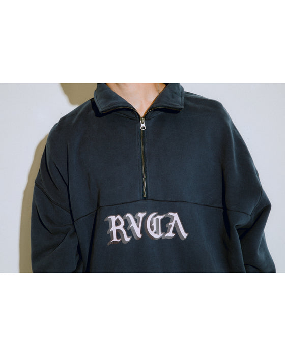 【OUTLET】RVCA メンズ SCRIPT ZIP トレーナー【2023年秋冬モデル】