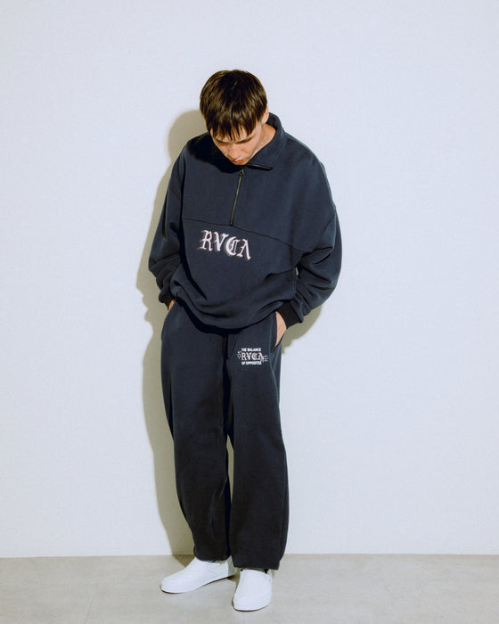 【OUTLET】RVCA メンズ SCRIPT ZIP トレーナー【2023年秋冬モデル】