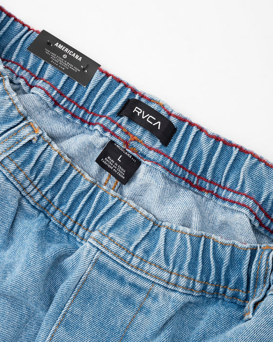 【OUTLET】RVCA メンズ 【ZACH ALLEN】 ZACH ALLEN ELASTIC DENIM デニムパンツ【2023年秋冬モデル】