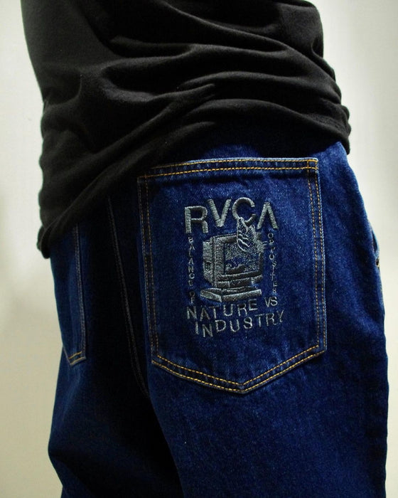 【OUTLET】RVCA メンズ CLUTCH DENIM デニムパンツ【2023年秋冬モデル】