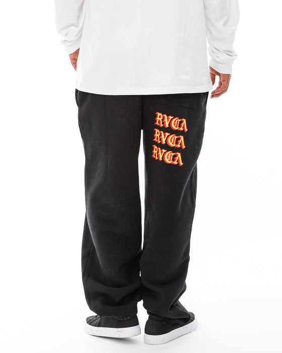 【OUTLET】RVCA メンズ SCRIPT PANT スウェットパンツ【2023年秋冬モデル】