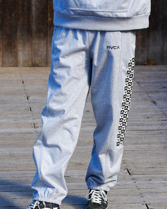 【2 BUY 20％OFF】【OUTLET】RVCA メンズ CHECKER SWEAT PANTS スウェットパンツ【2023年冬モデル】