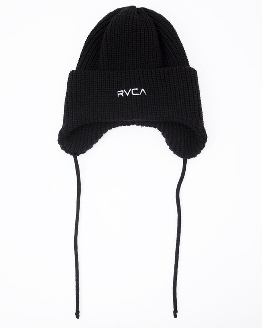 【OUTLET】RVCA メンズ BIG RVCA EARFLAP BEANIE ビーニー【2023年冬モデル】