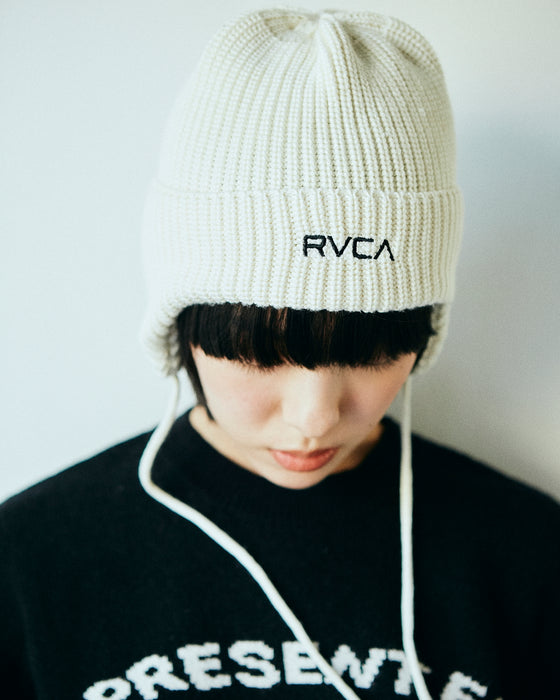 【OUTLET】RVCA メンズ BIG RVCA EARFLAP BEANIE ビーニー【2023年冬モデル】