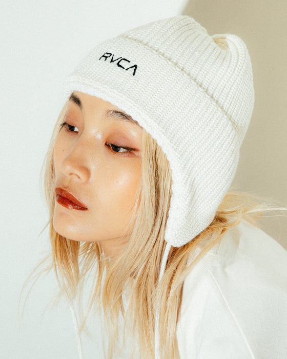 【OUTLET】RVCA メンズ BIG RVCA EARFLAP BEANIE ビーニー【2023年冬モデル】