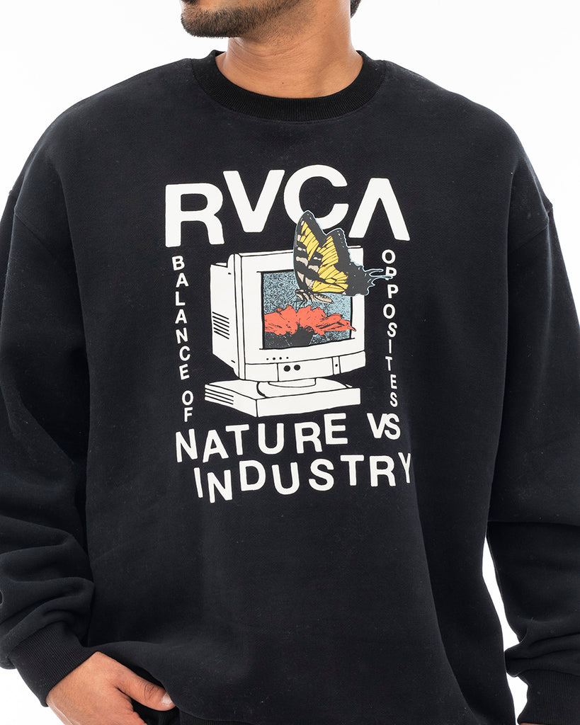 BUY 2 50%OFF】【OUTLET】【オンライン限定】RVCA メンズ DIAL UO CREW トレーナー【2023年秋冬モデル】