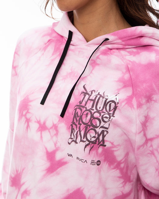 OUTLET RVCA Rose NAMAJUNAS THUG Rose Crop Hoodie 2023 XS MGJ0