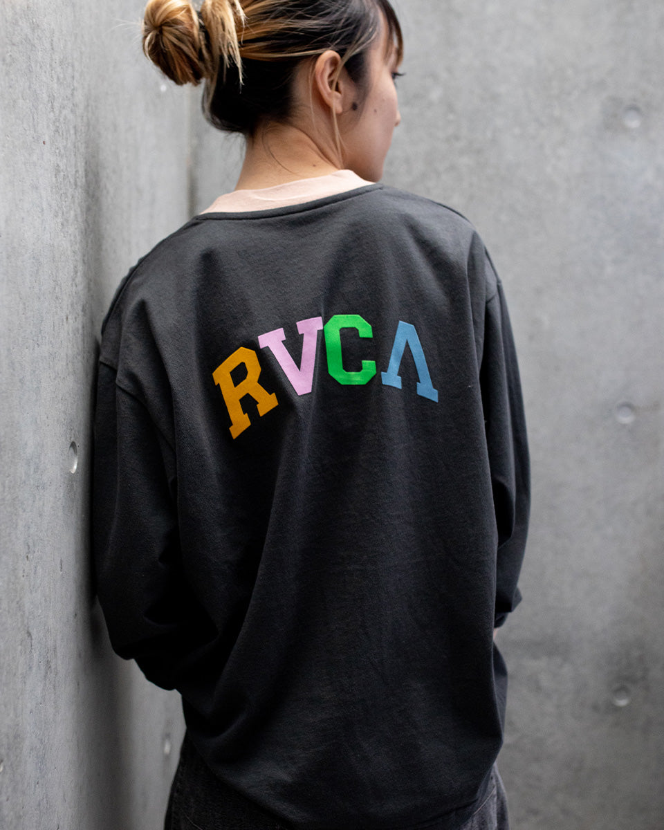 OUTLET】RVCA レディース ARCHED RVCA LONG SLEECE RINGER TEE ロングスリーブＴシャツ【2023-  Boardriders ｜Boardriders Japan