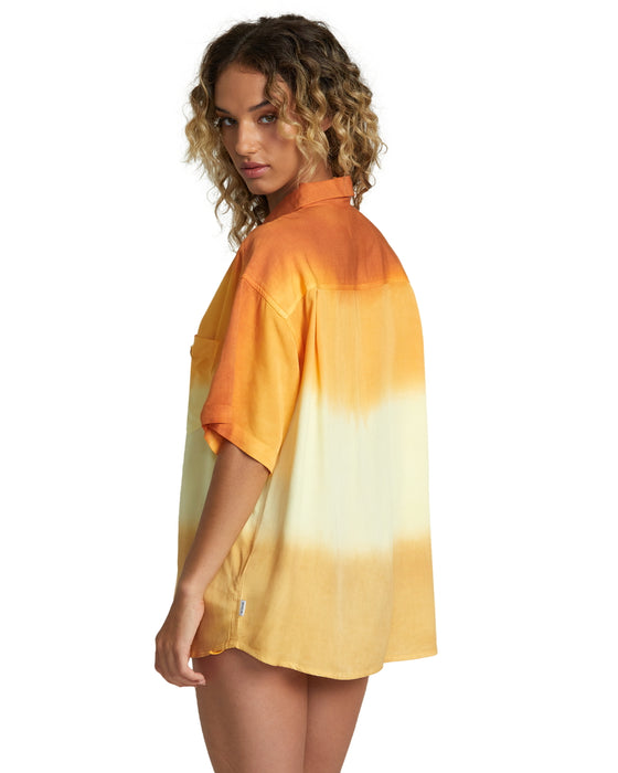 【OUTLET】RVCA レディース 【ROSE MACHADO】 SWAMI SHIRT ショートスリーブシャツ【2023年夏モデル】