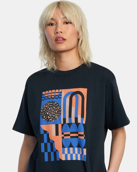 【OUTLET】RVCA レディース 【JESSE BROWN】 JESSE BROWN SHAPES ANDYDAY SS Ｔシャツ【2023年春夏モデル】