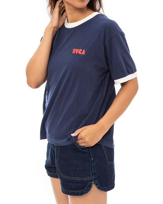 【OUTLET】RVCA レディース HAPPY HOUR SHORT SLEEVE TEE Ｔシャツ【2023年春夏モデル】