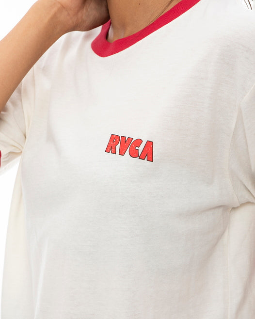 【OUTLET】RVCA レディース HAPPY HOUR SHORT SLEEVE TEE Ｔシャツ【2023年春夏モデル】