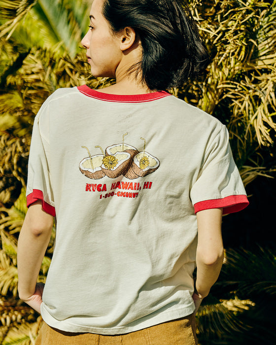 【OUTLET】RVCA レディース HAPPY HOUR SHORT SLEEVE TEE Ｔシャツ【2023年春夏モデル】