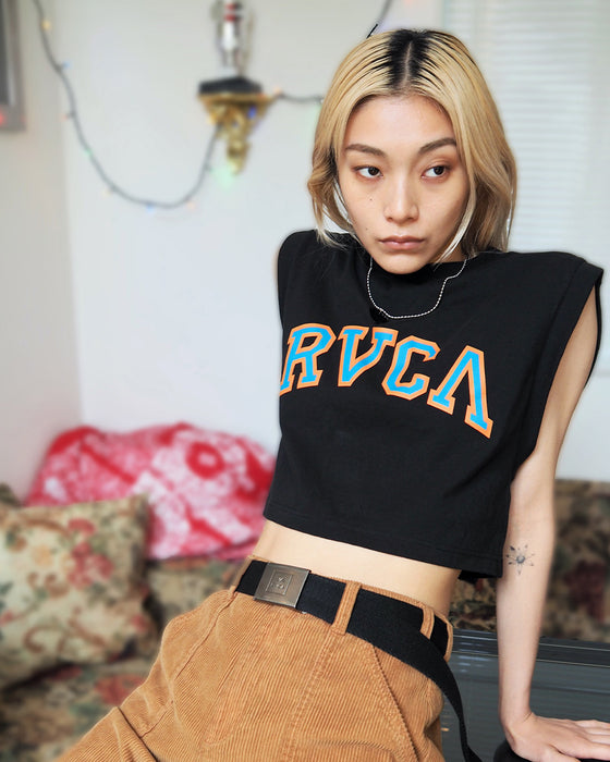 【OUTLET】RVCA レディース ARCHED RVCA TANKTOP タンクトップ【2023年夏モデル】