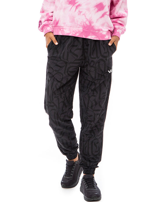 【OUTLET】【直営店限定】RVCA レディース 【ROSE NAMAJUNAS】 THUG ROSE TRACK PANT ロングパンツ【2023年春夏モデル】