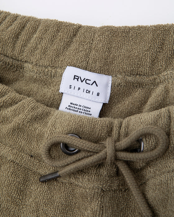 【OUTLET】RVCA レディース 【ALLTIME】 TERRY CLOTH WIDE PANTS ロングパンツ【2023年夏モデル】