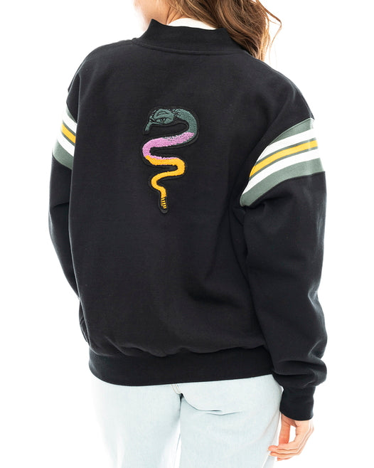 【OUTLET】【直営店限定】RVCA レディース 【ROSE MACHADO】 HONOR ROLL FLEECE スウェットジャケット【2023年冬モデル】