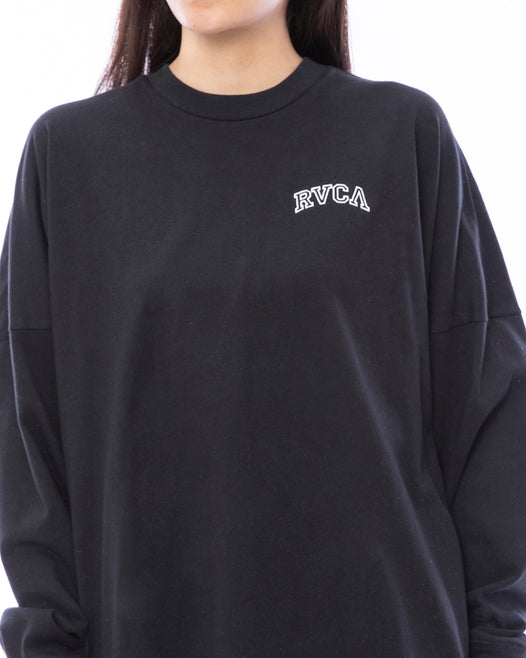 【OUTLET】RVCA レディース ARCHED FAKE RVCA LS ロンＴ【2023年秋冬モデル】